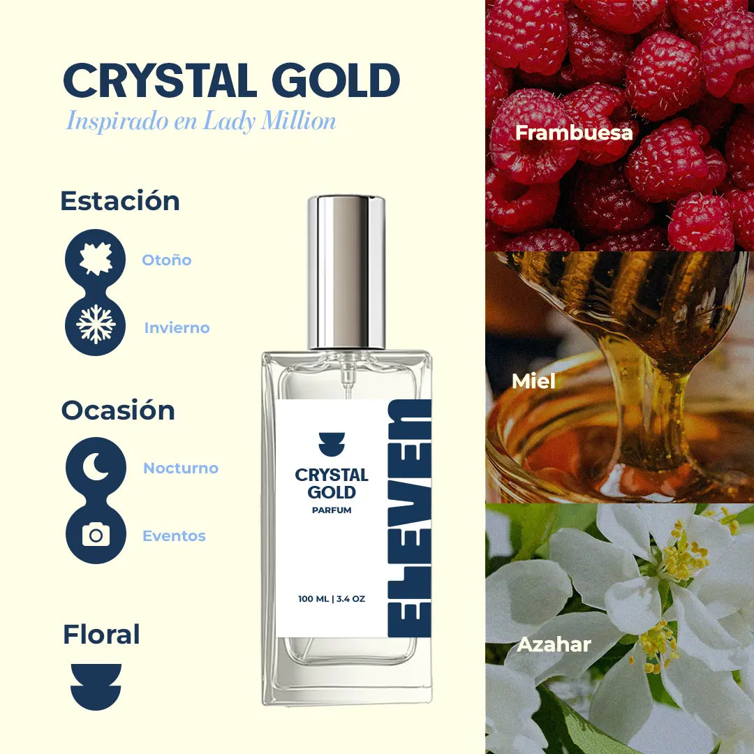Crystal Gold • Inspirado en Lady Million de Paco Rabanne ELEVEN